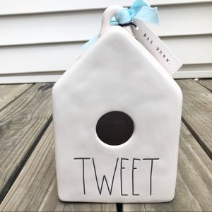 NWT Rae Dunn Square Tweet Birdhouse